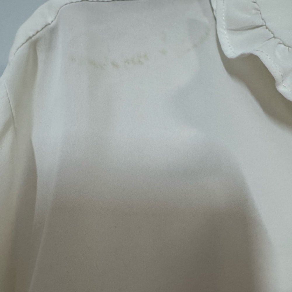J.ING Ivory Ruffle-Trim Button Down Blouse - Picture 3 of 5